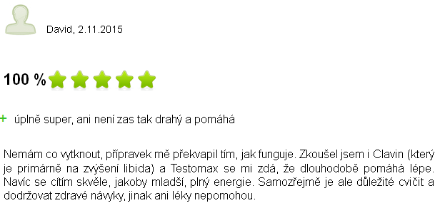 TestoMax zkušenosti