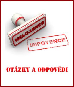 Otázky a odpovědi o impotenci / poruchách erekce